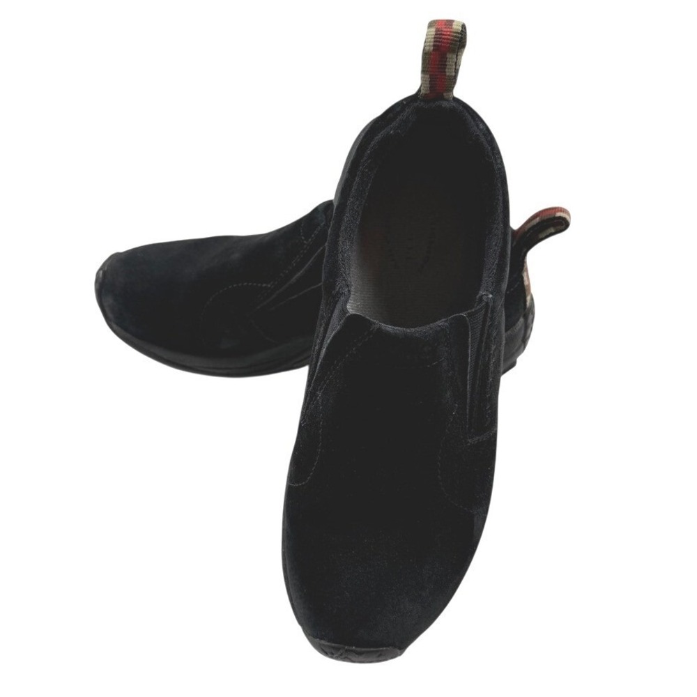 Merrell Jungle Moc Midnight Black Suede Slip On Walking Shoes Womens 7.5 60826